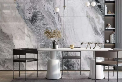 Каменно-полимерная стеновая панель SPC — Мрамор «Сумрак»