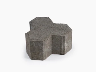 Терминальный камень "Трилистник" 197х197х100 Стандарт серый