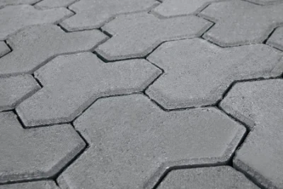 Терминальный камень "Трилистник" 197х197х100 Стандарт серый