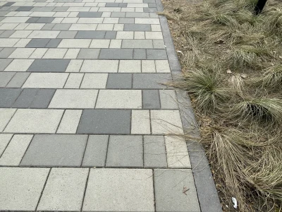 Плитка тротуарная "Городской микс" 60 мм Стандарт серый