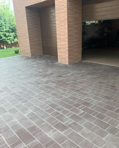 Плитка тротуарная "Городской микс" 60 мм Стандарт коричневый