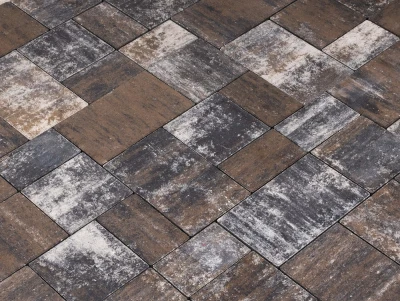 Плитка тротуарная "Городской микс" 60 мм Колормикс Карелия